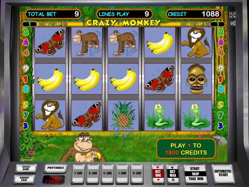 crezy monkey игровые автоматы онлайн
